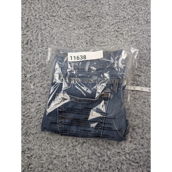 Levis 511 Jeans Mens 33X32 Blue Grunge Straight Chore Work Stretch ZIPPER BROKEN - Picture 10 of 10